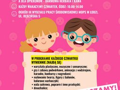 Łódź. „Czwartki na wesoło" z MOPS Łódź. Gry, zabawy, warsztaty, dmuchańce i przekąski