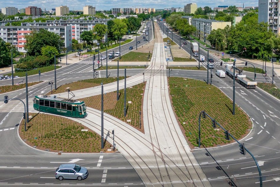 Tramwaj testowy MPK Łódź na Śmigłego-Rydza