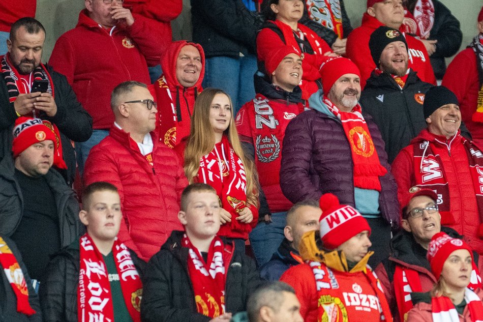 Kibice na meczu Widzewa Łódź z Zagłębiem Lubin. Byłeś/aś? Odszukaj się w galerii