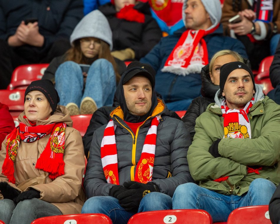 Kibice na meczu Widzew Łódź – Zagłębie Lubin