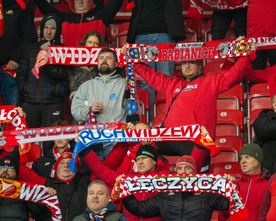 Kibice na meczu Widzew Łódź – Zagłębie Lubin