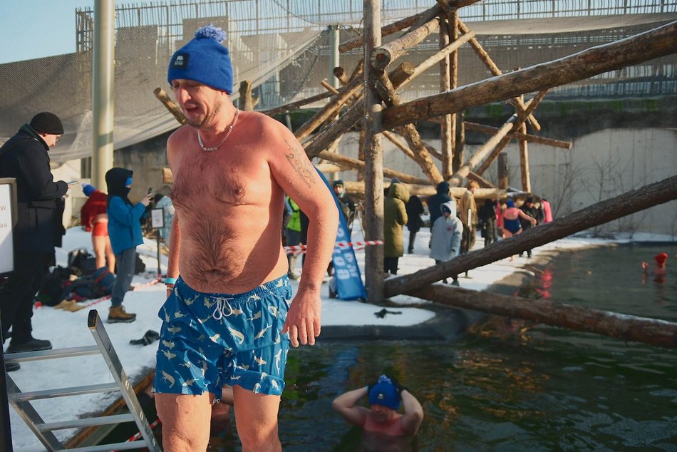 Łódź. Miłośnicy zimnych kąpieli w Orientarium Zoo Łódź