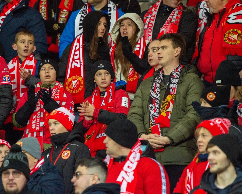 Kibice na meczu Widzew Łódź – Zagłębie Lubin