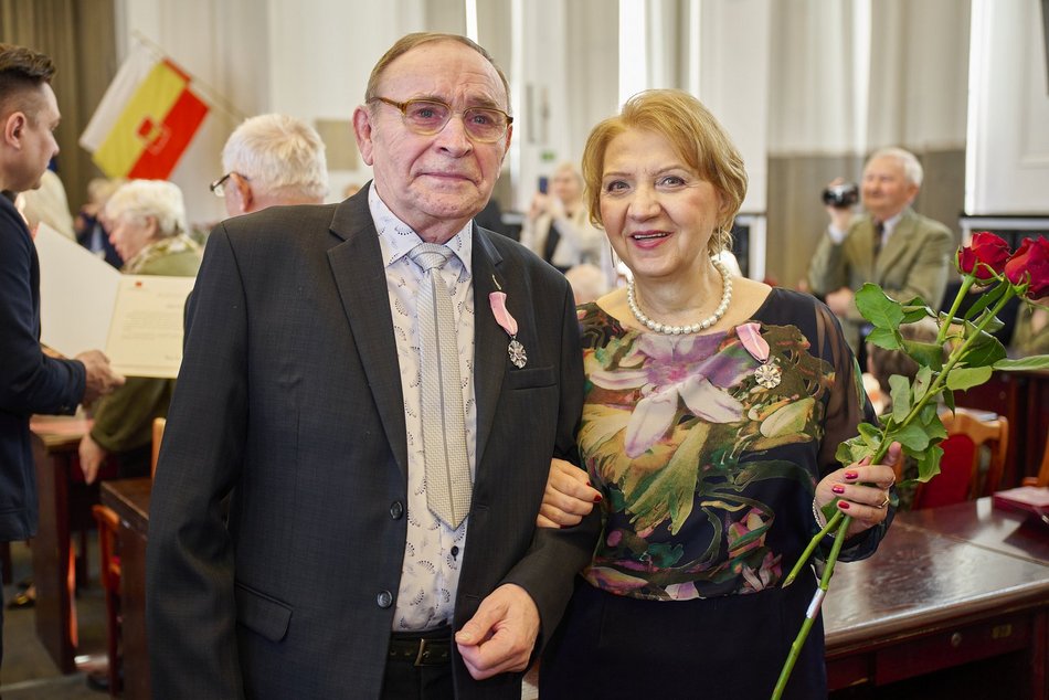 Małżeństwa z Łodzi uhonorowane medalami za wieloletnie pożycie