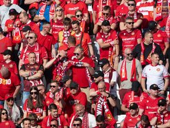 Kibice na meczu Widzewa Łódź z Piastem Gliwice