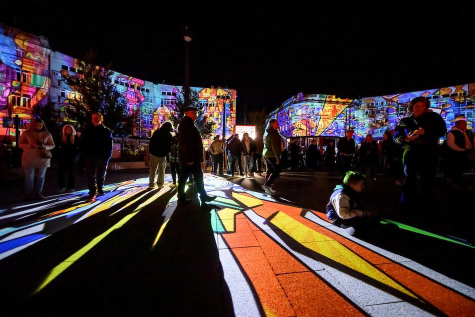 Light Move Festival 2025 Łódź na placu Wolności. Niesamowite widoki!