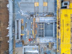 Łódź. Aquapark Widzew w Łodzi - plac budowy