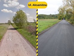 Łódź. Ulica Aksamitna w Łodzi