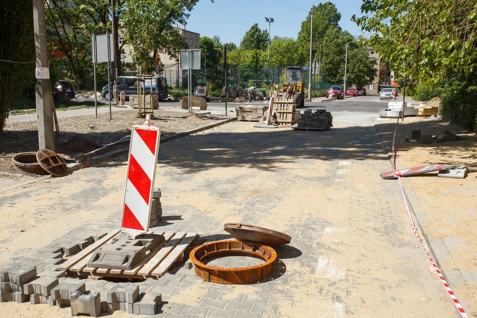 Ulica Lorentza w remoncie