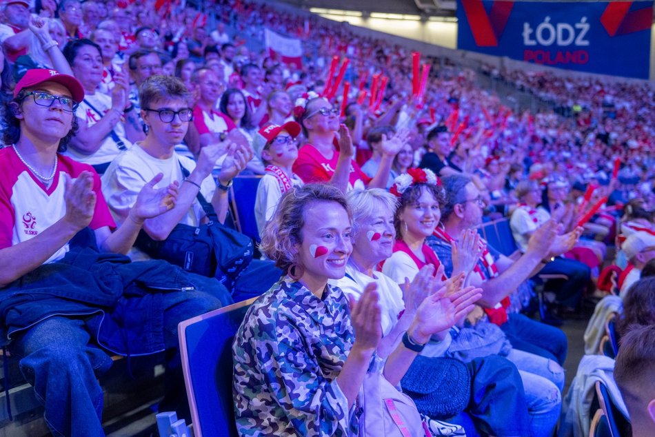 Łódź. Liga Narodów w Atlas Arenie w Łodzi. Byłeś/aś pierwszego dnia? Znajdź się w galerii!