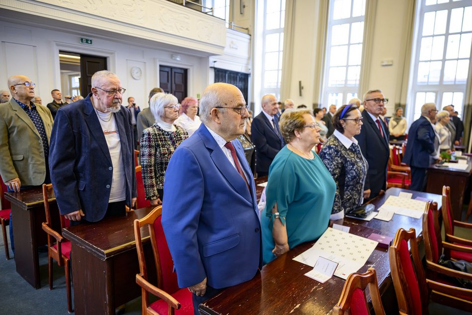 Łódź. Medale za długoletnie pożycie małżeńskie. To się nazywa wielka miłość!