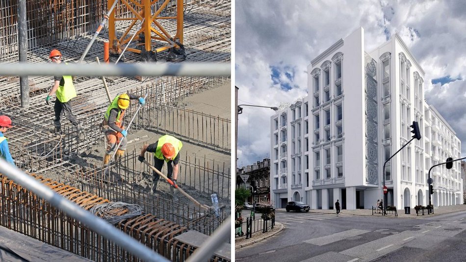 Biała Kamienica w Łodzi. Budowa i wizualizacja