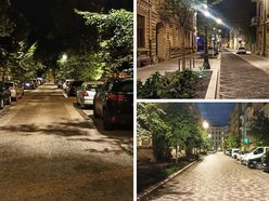 Klimatyczne ulice w Łodzi nocą