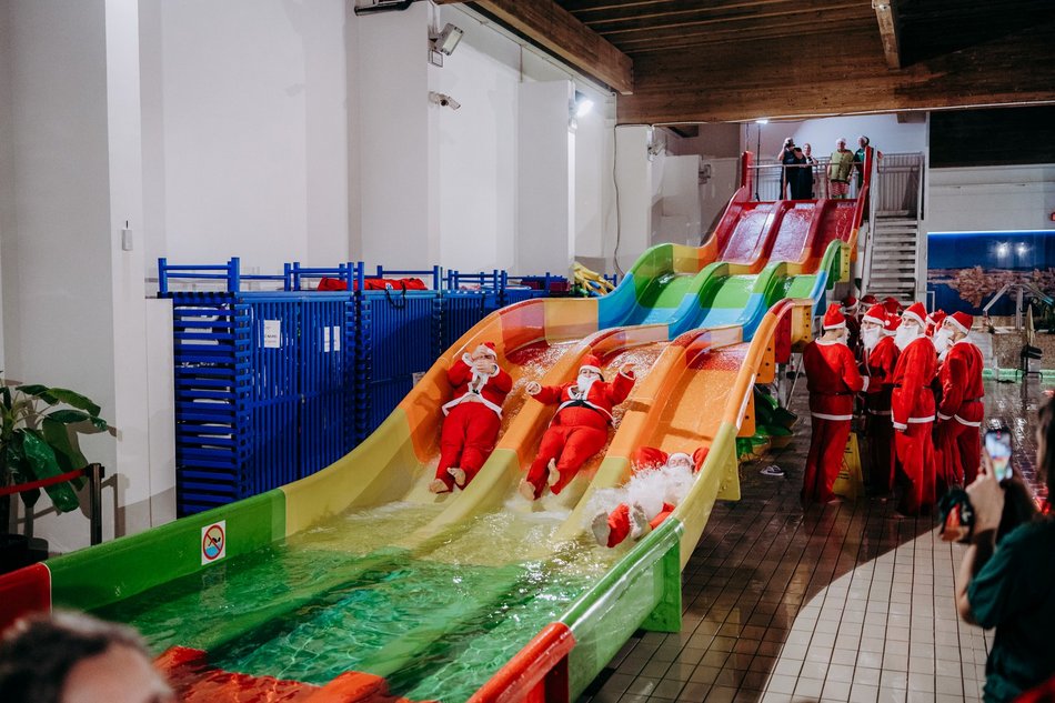 Aquapark Fala opanowały Mikołaje