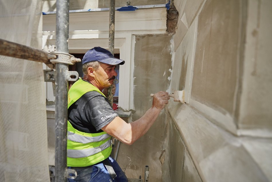 Willa przy ul. Sienkiewicza 26 w Łodzi w remoncie