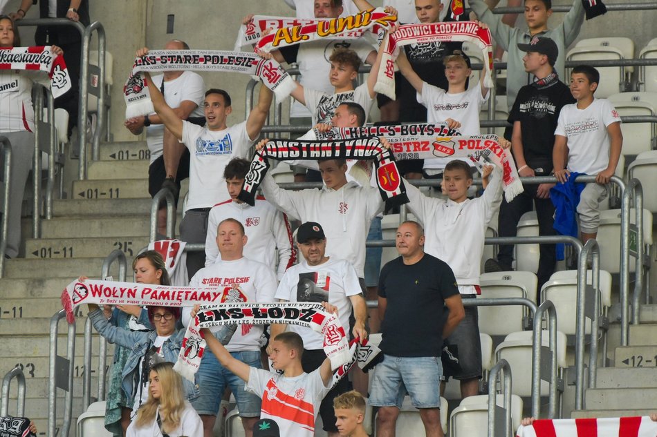 Kibice na meczu ŁKS Łódź z Polonią Bytom. Byłeś/aś tam? Odszukaj się w galerii!