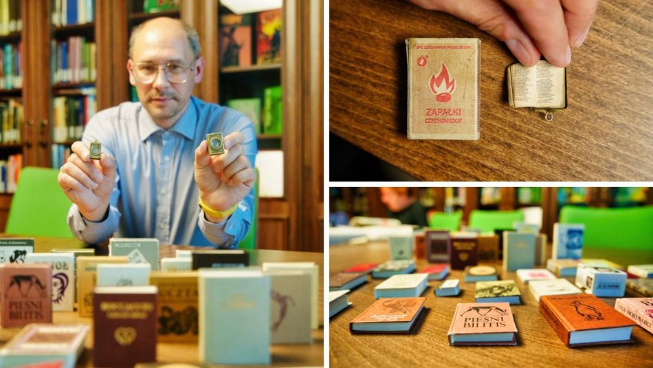 Łódź. Wielkie dzieła w wersji mini. Najmniejsze książki świata w Bibliotece im. Piłsudskiego w Łodzi