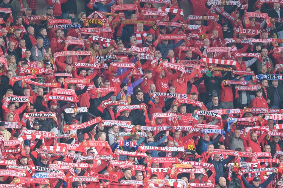 Łódź. Kibice na meczu Widzew Łódź - Bruk-Bet Termalica Nieciecza. Byłeś/aś? Znajdź się w galerii!