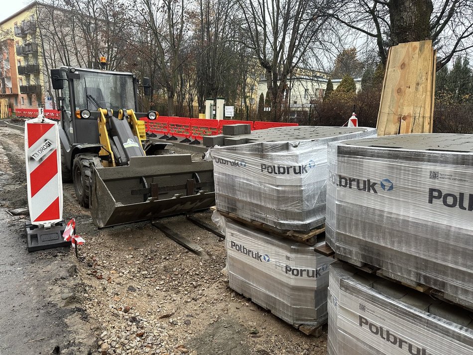 Remont ul. Tagore w Łodzi