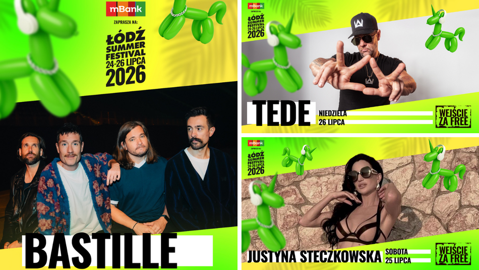 Łódź. Bastille headlinerem Łódź Summer Festival 2026! Aż 11 artystów otwiera line-up!