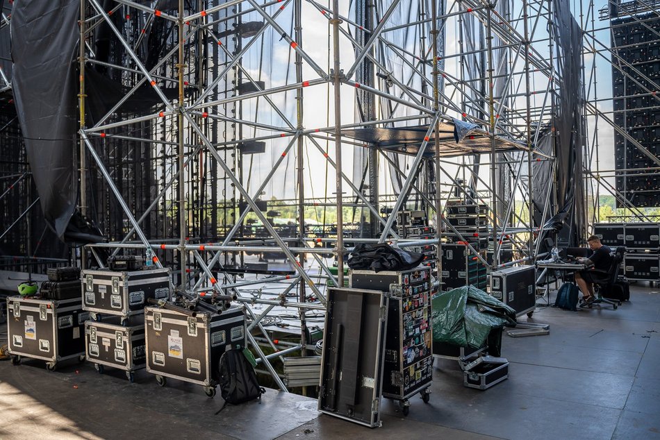 Łodź Summer Festival 2025. Zobacz, jak powstaje festiwalowe miasteczko