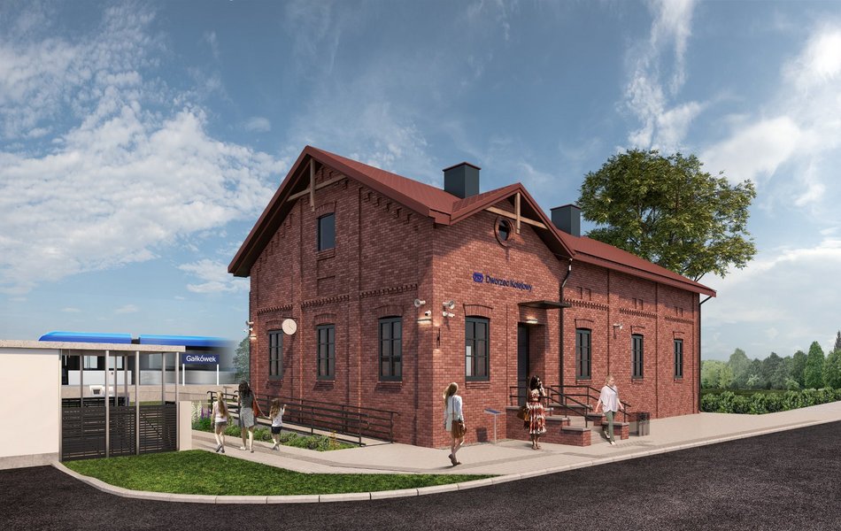 wizualizacja dworca kolejowego