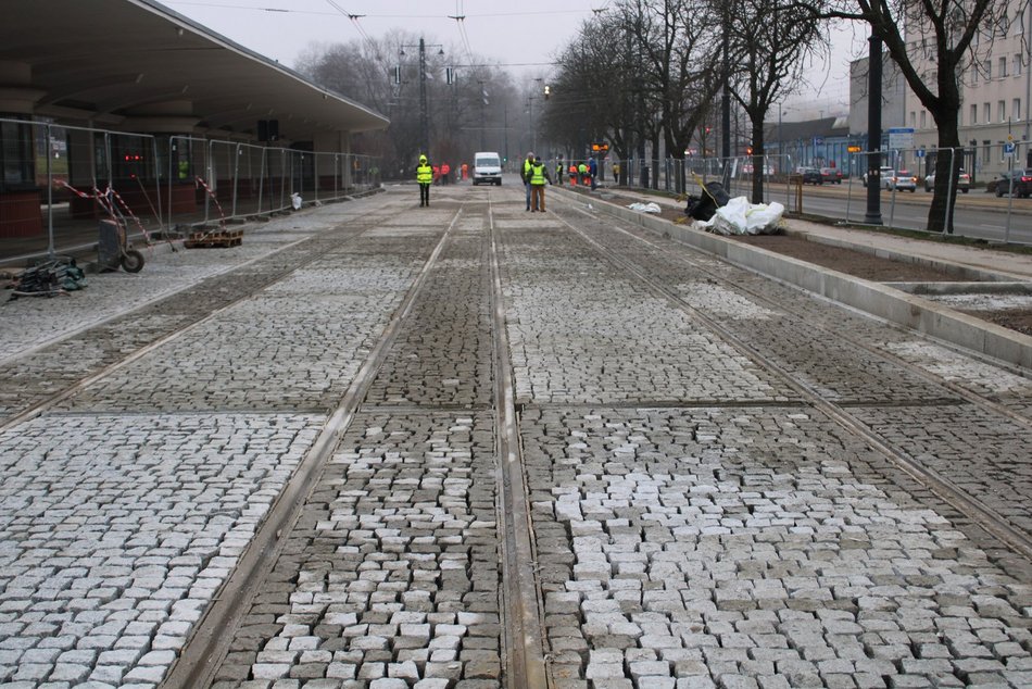 Łódź. MPK Łódź testuje nowe torowisko. Remont krańcówki Północna w Łodzi na finiszu