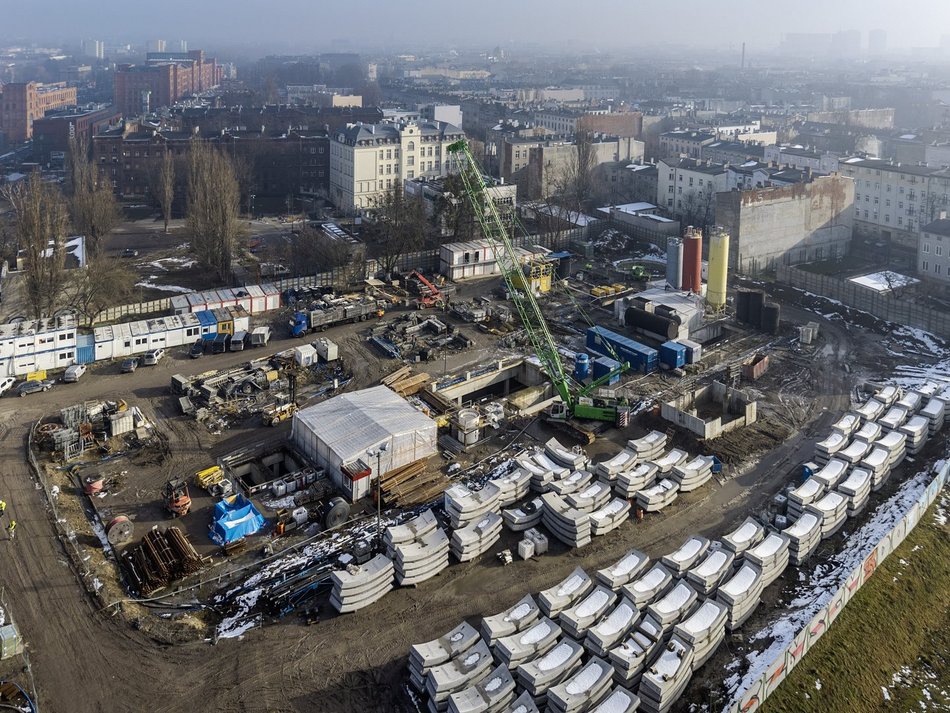 Tunel pod Łodzią. Budowa stacji Łódź Polesie od środka