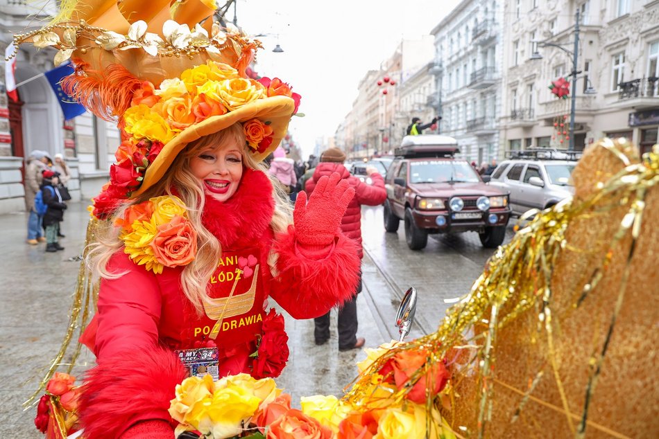 Łódź. WOŚP 2026 w Łodzi. Motoszarża po raz pierwszy opanowała Piotrkowską! [ZDJĘCIA]