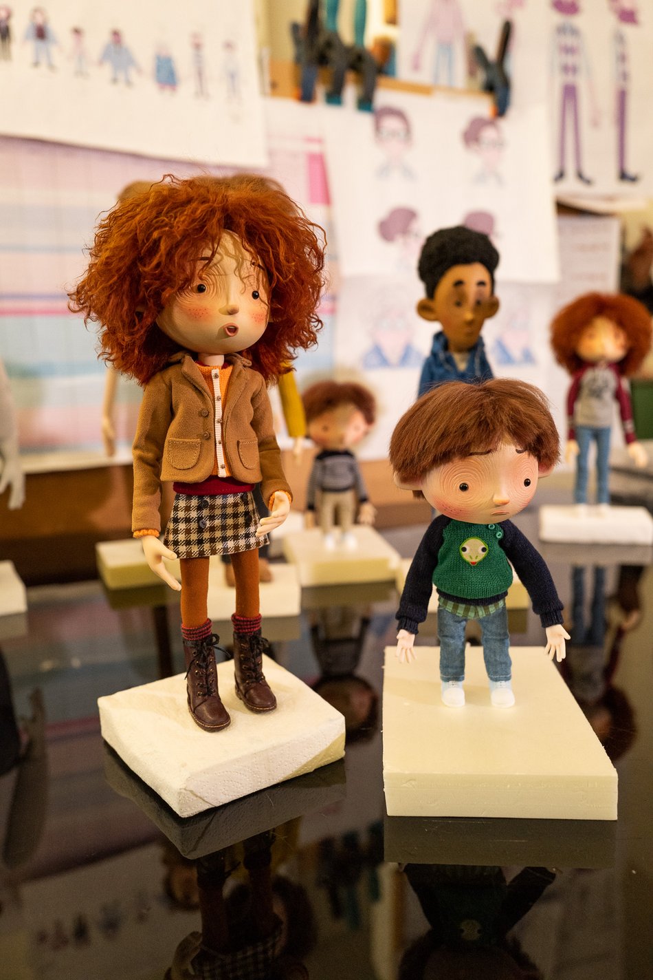 Łódzkie lalki do filmu „Lola i pianino hałasów” w reżyserii Augusto Zanovello