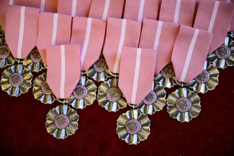 Łódź. Medale za długoletnie pożycie małżeńskie. To się nazywa wielka miłość!