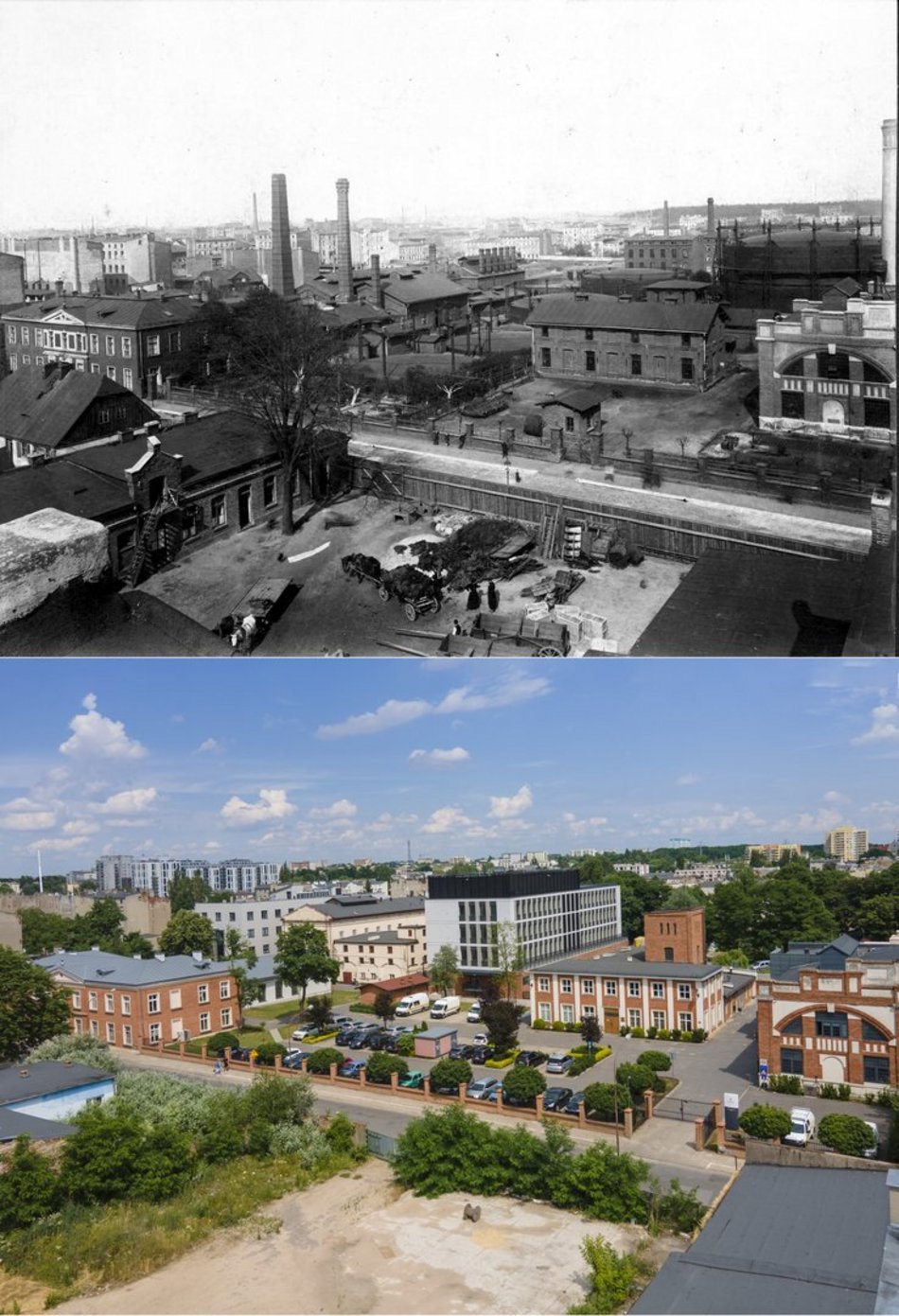 dawna obecna lodz refotografie