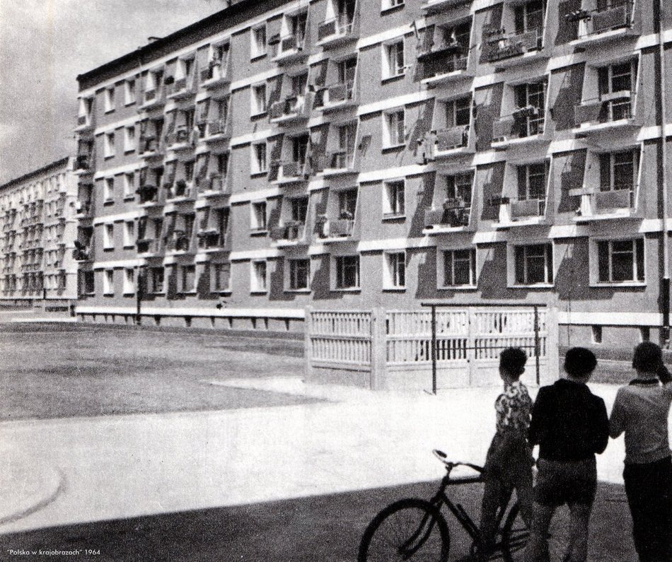 Łódź. Bloki przy ul. Konstytucyjnej - lata 1960-1963