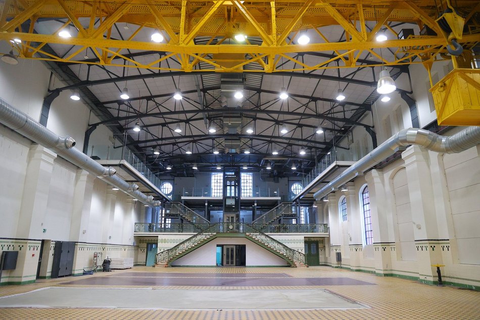 Łódź. Mechaniczne oko - wystaw, budowa