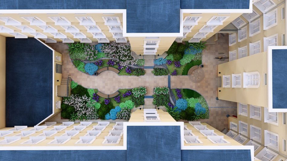 Łódź. Rewitalizacja podwórka przy Traugutta w Łodzi. Zielony ogród zamiast betonu
