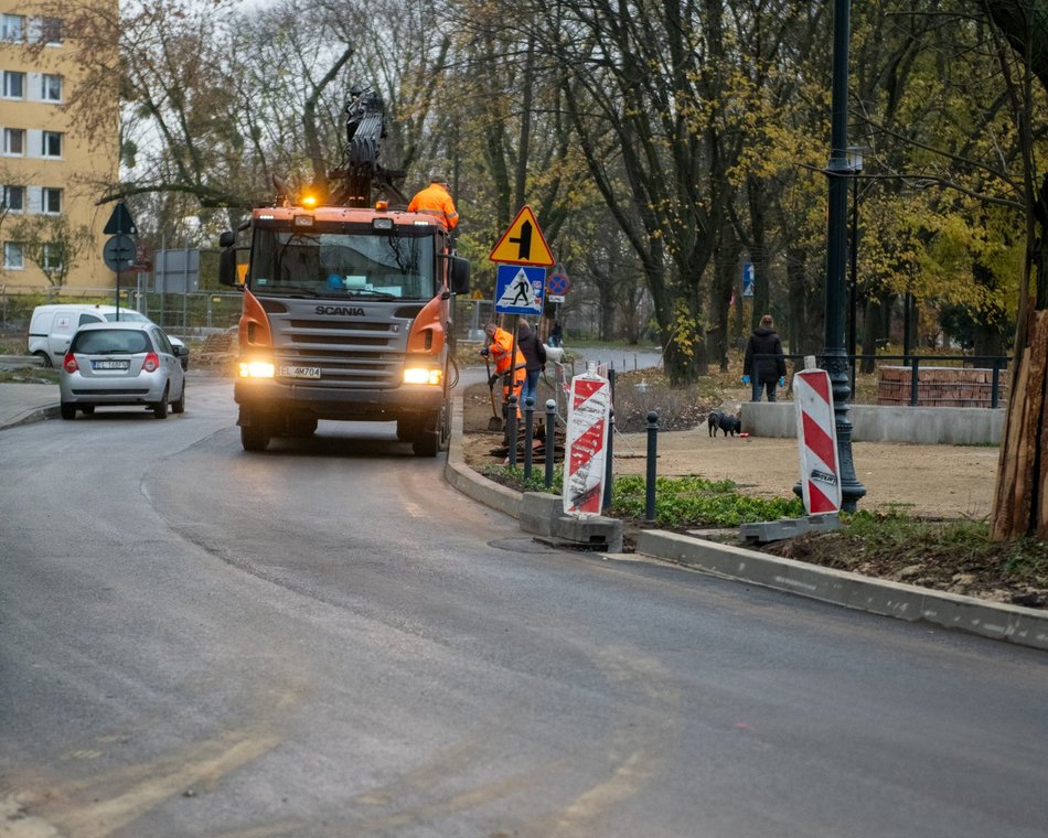 Łódź. Remont Podrzecznej, Wolborskiej i Majzela