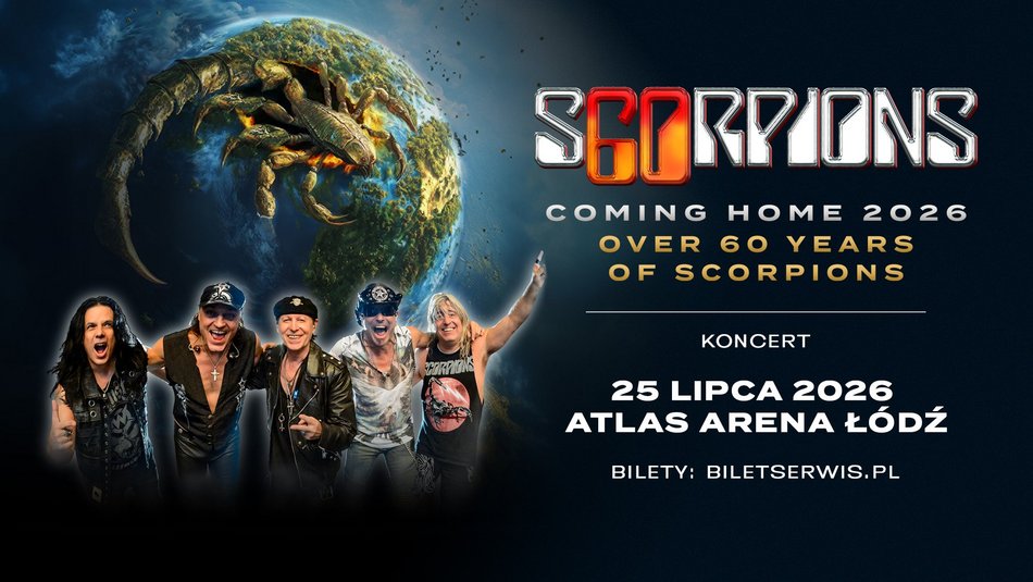 Łódź. Scorpions w Atlas Arenie w Łodzi. Legendy rocka świętują 60-lecie na scenie!