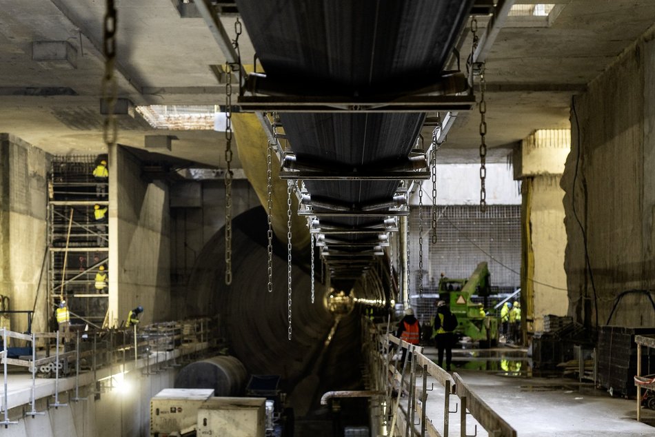 Tunel pod Łodzią. Budowa stacji Łódź Polesie od środka