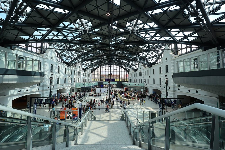 Łódź. Wystawa Makiet Kolejowych na dworcu Łódź Fabryczna. Święto miłośników pociągów