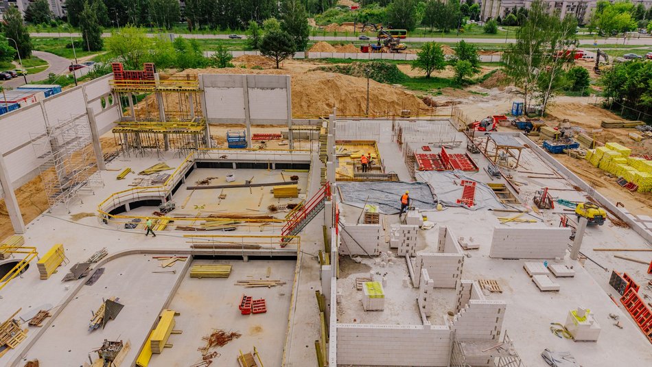 Aquapark Widzew w Łodzi. Zdjęcia z budowy