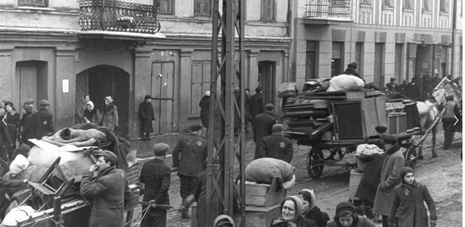 archiwalna fotografia przedstawiająca Łódź w dawnych czasacch