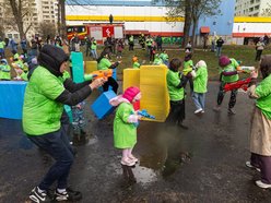 Łódź. Lany Poniedziałek na Manhattanie w Łodzi. Tak Łodzianie celebrowali śmigus-dyngus!