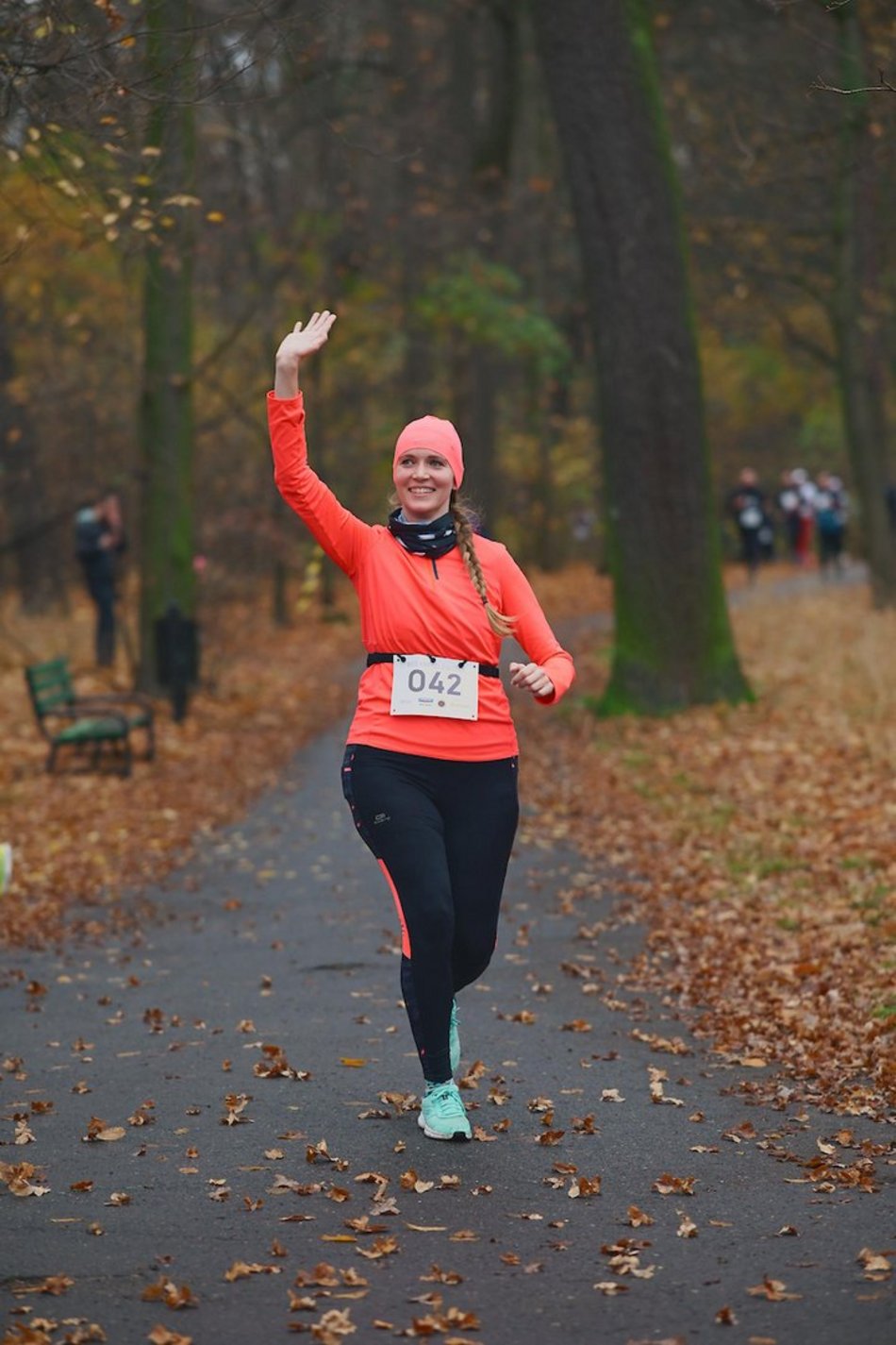 Łódź. Bieg Niepodległości w parku Julianowskim
