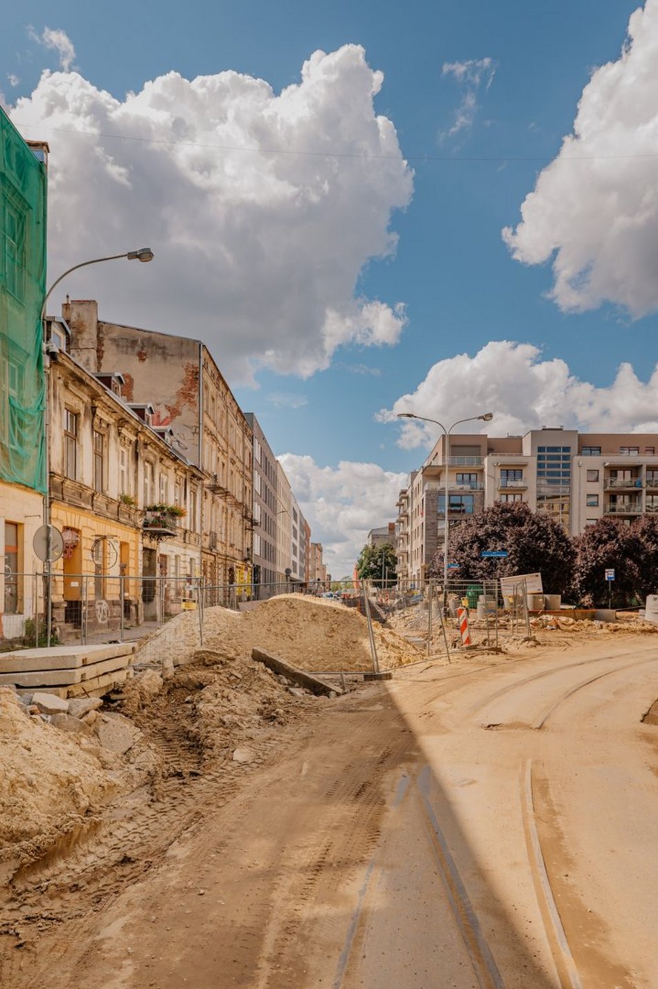 remont ulicy z lotu ptaka