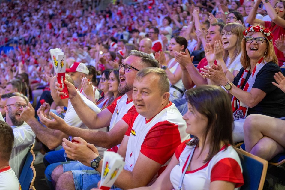 Łódź. Liga Narodów w Atlas Arenie w Łodzi. Byłeś/aś pierwszego dnia? Znajdź się w galerii!