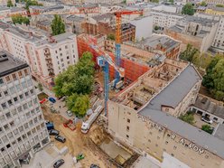 Fabryka przy ul. Sienkiewicza 61a - remont, plac budowy