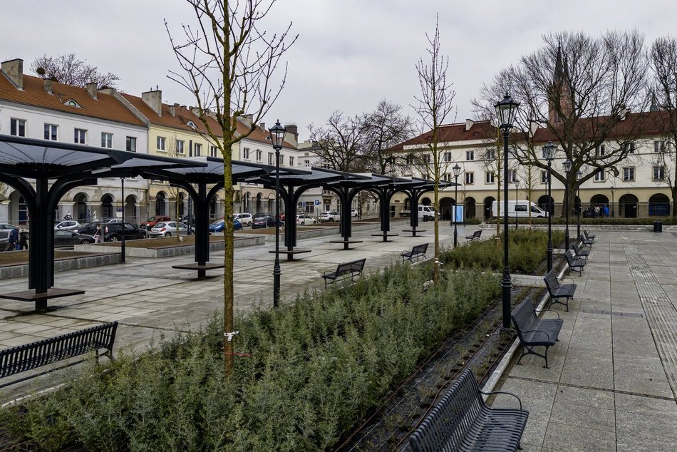 Plac Wolności, park Staromiejski i Stary Rynek w Łodzi
