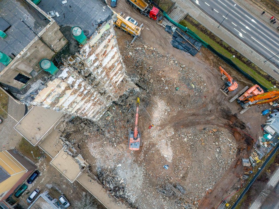 Rozbiórka hotelu Światowit