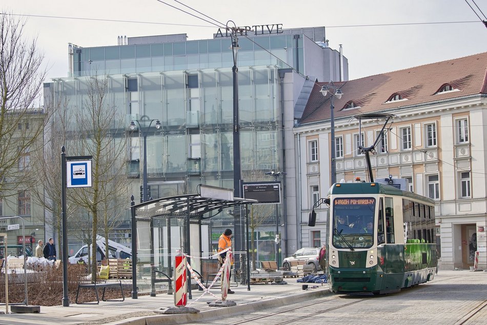 Przejazd testowy tramwaju MPK Łódź na ul. Legionów