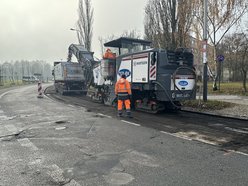 Remont Maratońskiej w Łodzi. Rozpoczęto frezowanie starej nawierzchni. Utrudnienia w ruchu